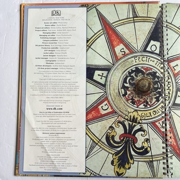 Atlas Of Exploration Hardcover Book With Interactive CDROM Educational - Picture 4 of 10